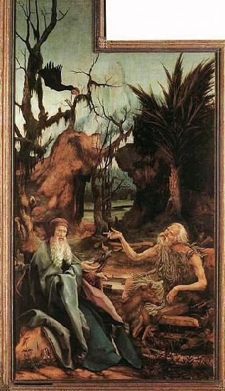Matthias Grunewald Sts Paul and Anthony in the Desert France oil painting art